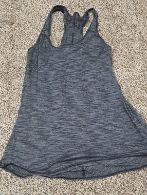 lululemon athletica Heathered Dark Gray Racerback Tank